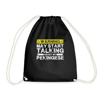 Parlez de Pékinois - Sac de sport léger - noir - Devant