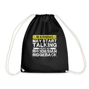 En parlant de Rhodesian Ridgeback - Sac de sport léger - noir - Devant