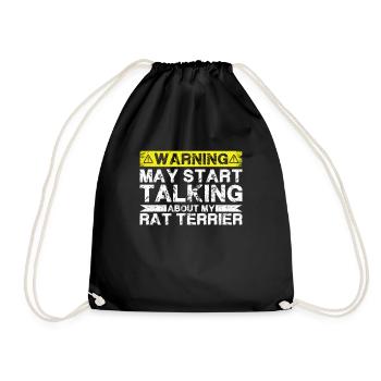 Apropos Ratterrier - Turnbeutel - Schwarz - Vorne