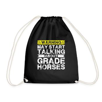 En parlant de Grade Horse - Sac de sport léger - noir - Devant