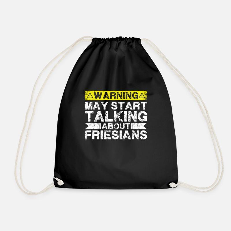 Speaking of Frisian - Drawstring Bag - black