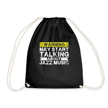 En parlant de musique jazz - Sac de sport léger - noir - Devant