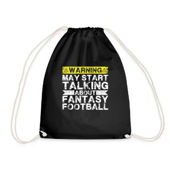 Apropos Fantasy-Fußball - Turnbeutel - Schwarz - Vorne