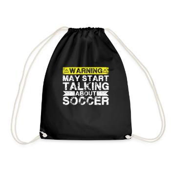 En parlant de football - Sac de sport léger - noir - Devant