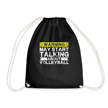 Parlez de volleyball - Sac de sport léger - noir - Devant