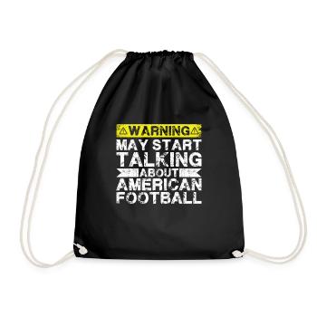Speaking of American Football - Drawstring Bag - black - Front