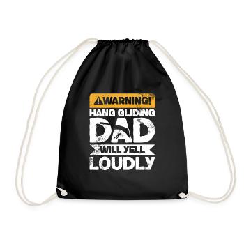Avertissement Cris - Hanggleitvater - Sac de sport léger - noir - Devant