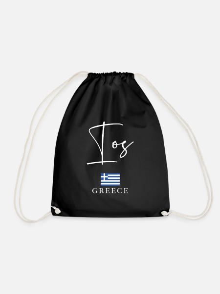 Vacances du drapeau de la Grèce - Islande IOS - Sac de sport léger - noir