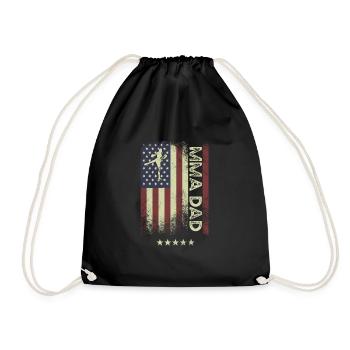 Drapeau américain des États-Unis - MMA Dad - Sac de sport léger - noir - Devant