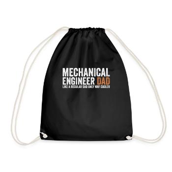 Père - Ingénieur en mécanique - Sac de sport léger - noir - Devant
