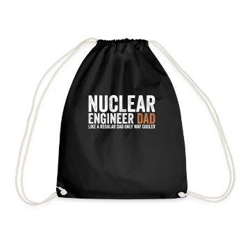 Papa - Ingénieur nucléaire - Sac de sport léger - noir - Devant