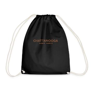 Coordonnées de la ville des États-Unis - Chattanooga - Sac de sport léger - noir - Devant