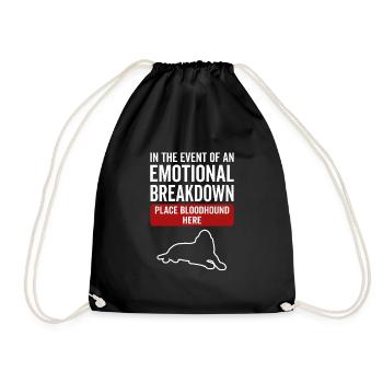 Émotionnel - Dog Bloodhound - Sac de sport léger - noir - Devant