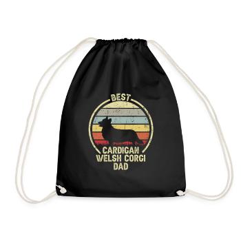 Meilleur père de chien - Cardigan Welsh Corgi - Sac de sport léger - noir - Devant
