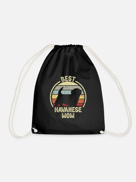 Hund Mom - Havanese - Turnbeutel - Schwarz
