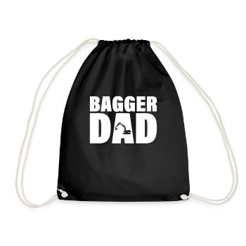 Job - Bagger Dad - Turnbeutel - Schwarz - Vorne