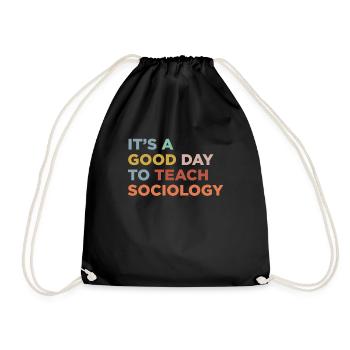 Teaching sociology teachers - Drawstring Bag - black - Front