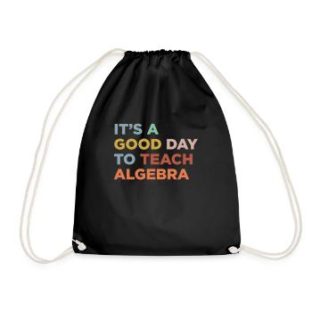 Teaching Algebra Teachers - Drawstring Bag - black - Front