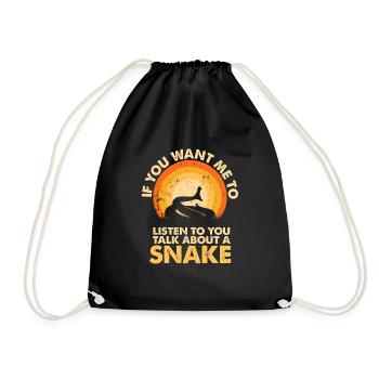 Entendre parler des serpents animaux - Sac de sport léger - noir - Devant