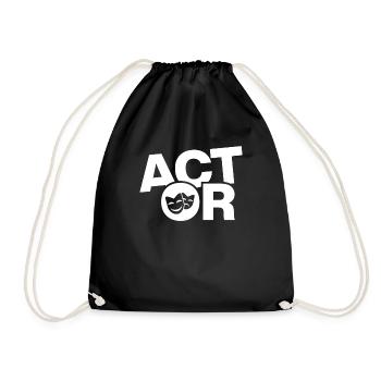 Travail d’acteur - Acteur - Sac de sport léger - noir - Devant