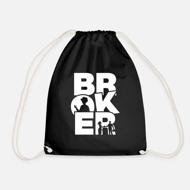 Profession Travail - Courtier - Sac de sport léger - noir