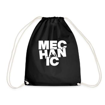 Professional Work - Mechanic - Drawstring Bag - black - Front