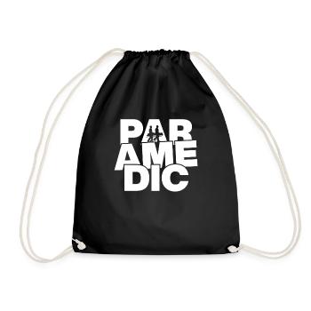 Profession Job Work - Paramedic - Drawstring Bag - black - Front
