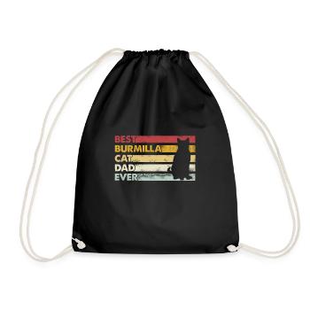 Meilleur père de tous les temps - Burmilla Cat - Sac de sport léger - noir - Devant