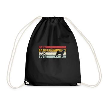 Meilleur père de tous les temps - Basenji - Sac de sport léger - noir - Devant