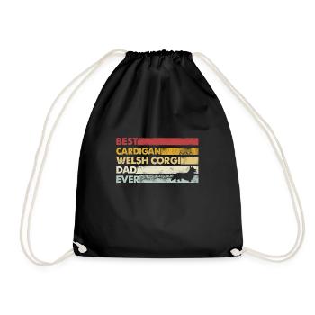 Meilleur père de tous les temps - Cardigan Welsh Corgi - Sac de sport léger - noir - Devant