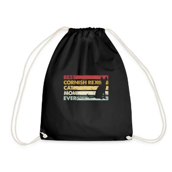 Meilleure mère de tous les temps - Cornish Rex Cat - Sac de sport léger - noir - Devant