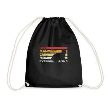 Meilleure mère de tous les temps - Manx Cat - Sac de sport léger - noir - Devant