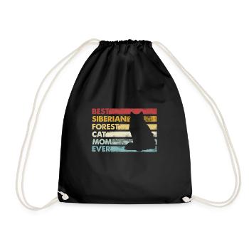 Meilleure mère de tous les temps - Chat de la forêt sibérienne - Sac de sport léger - noir - Devant