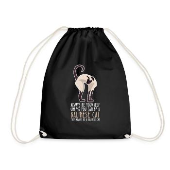 Soyez vous-même - Chat balinais - Sac de sport léger - noir - Devant