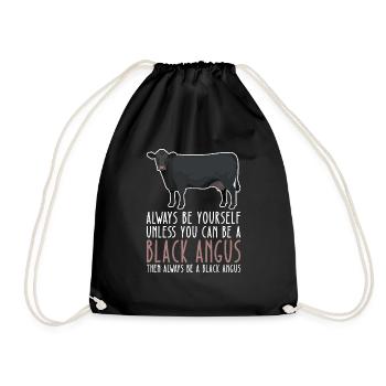 Soyez vous-même – Black Angus - Sac de sport léger - noir - Devant