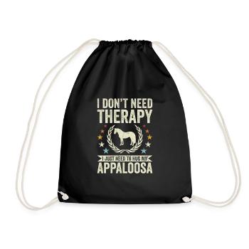 Benötigen Sie Keine Therapie - Appaloosa - Turnbeutel - Schwarz - Vorne