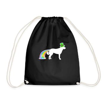 St. Patrick's Dog - Anatolian Shepherd - Drawstring Bag - black - Front