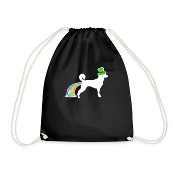 Chien de Saint-Patrick - Canaan Dog - Sac de sport léger - noir - Devant