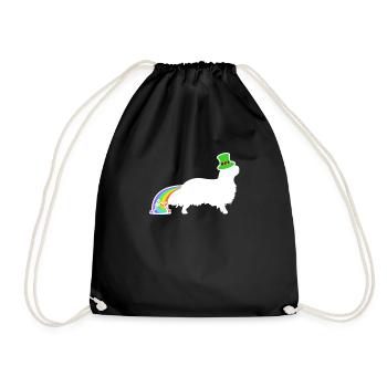 St. Patricks Hund - Kavalier - Turnbeutel - Schwarz - Vorne