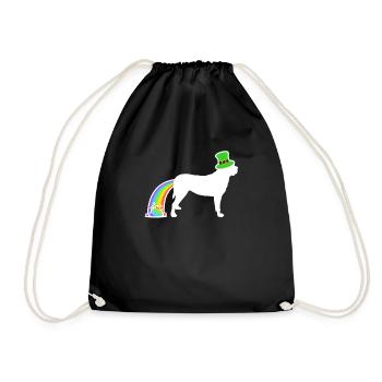 St. Patrick's Dog - Mastiff - Turnbeutel - Schwarz - Vorne