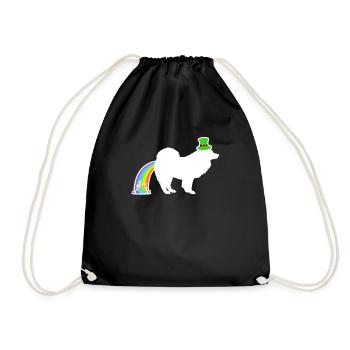 St. Patrick's Dog - Samoyed - Turnbeutel - Schwarz - Vorne