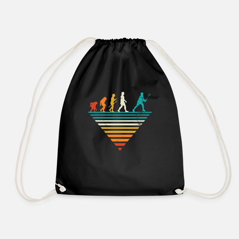 Évolution humaine - Vintage Badminton - Sac de sport léger - noir