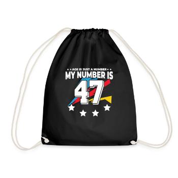 L’âge n’est qu’un chiffre - 47e anniversaire - Sac de sport léger - noir - Devant