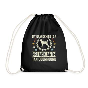 Mon petit-fils est un Taner Coonhound noir - Sac de sport léger - noir - Devant