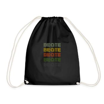 70s Retro Name Vintage Personalized Beate - Sac de sport léger - noir - Devant