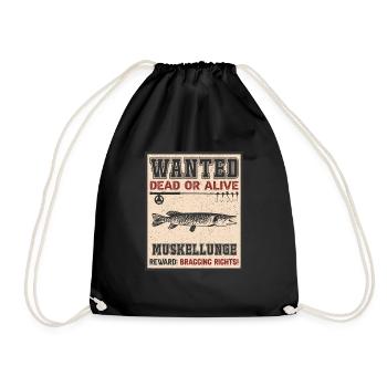 Poisson recherché - Muscle Lung Fishing - Sac de sport léger - noir - Devant