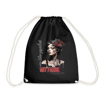 Marqué par la vie - Sac de sport léger - noir - Devant