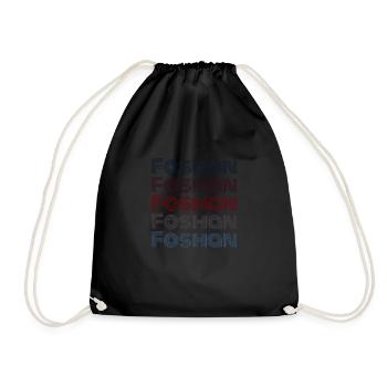Vintage China Town - Rétro Foshan - Sac de sport léger - noir - Devant