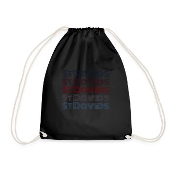 Vintage Grenada City - Retro St Davids - Drawstring Bag - black - Front