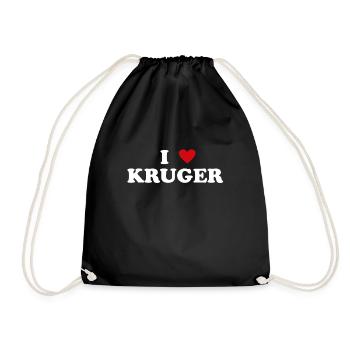 Heart National Park South Africa - I love Kruger - Drawstring Bag - black - Front